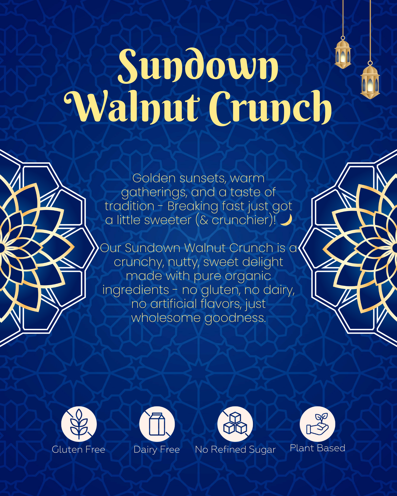 Sundown Walnut Crunch (Ramadan Special)