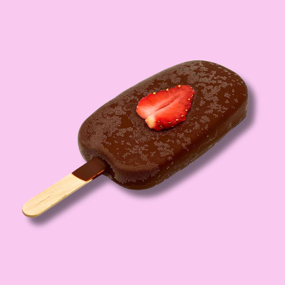 Strawberry Almond Chocsicle